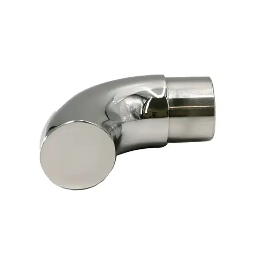 Steel Handrail Returned End Cap 1-1/2" Dia .050" wall - Polished Stainless