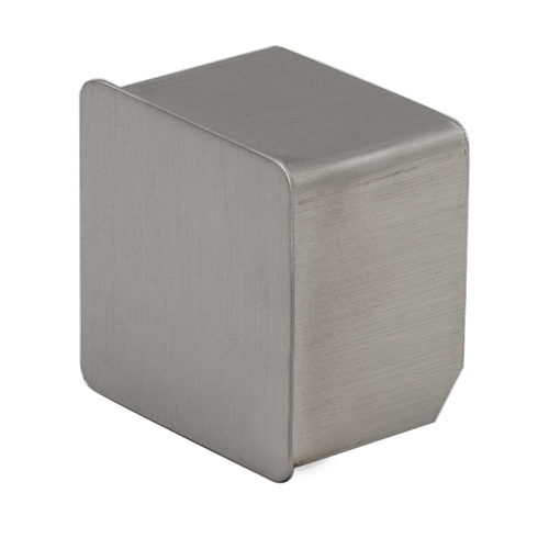 Handrail End Caps 1-1/2" Square - Brushed Stainless