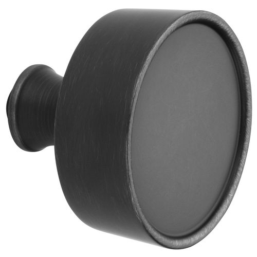 K009 2-1/2" Hollywood Hills Knob Less Rose Satin Black Finish