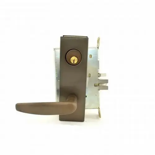 Storeroom Mortise Lock C Keyway with 07 Lever and N Escutcheon Oil Rubbed Bronze Finish