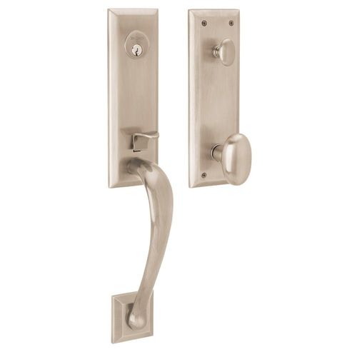 Cody 3/4 Escutcheon Single Cylinder Entry Mortise Trim Lifetime Satin Nickel Finish