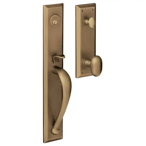 Cody Full Escutcheon Full Dummy Mortise Trim Antique Brass Finish