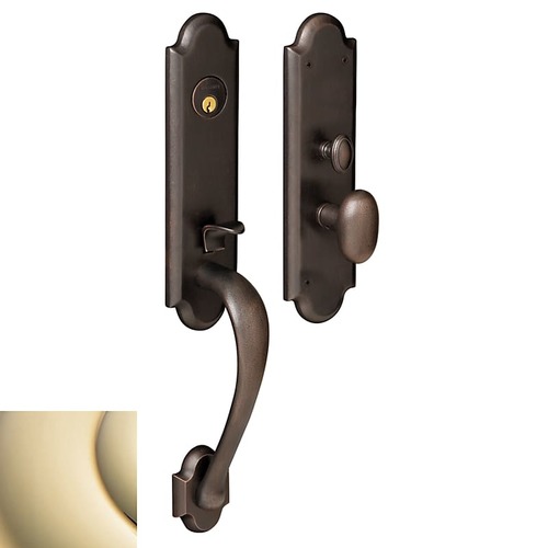 Boulder 3/4 Escutcheon Right Hand Single Cylinder Entry Mortise Trim Lifetime Brass Finish