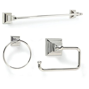 5-7//8 Amerock BH26510PN Markham Tissue Roll Holder Polished Nickel