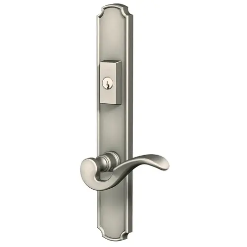 Bismark Multi Point Trim Inactive Outside and Active Inside Configuration 2 Lifetime Satin Nickel Finish