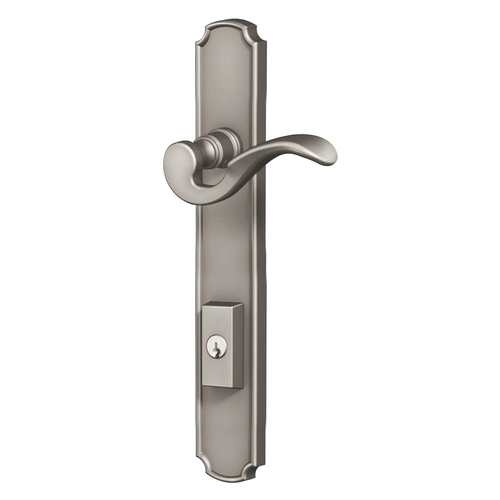 Bismark Multi Point Trim Inactive Outside and Active Inside Configuration 3 Lifetime Satin Nickel Finish