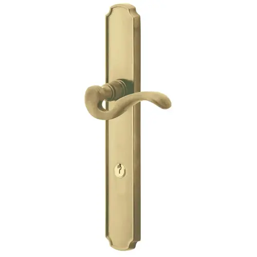 Bismark Multi Point Trim Passage Configuration 4 Satin Brass with Brown Finish