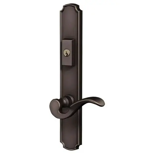 Bismark Multi Point Trim Keyed Entry with Turn Knob Configuration 2 Minus Lever Venetian Bronze Finish