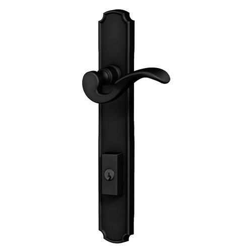 Bismark Multi Point Trim Keyed Entry with Turn Knob Configuration 3 Satin Black Finish