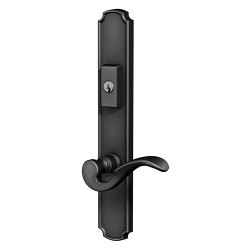 Bismark Multi Point Trim Keyed Entry with Turn Knob Configuration 5 Satin Black Finish