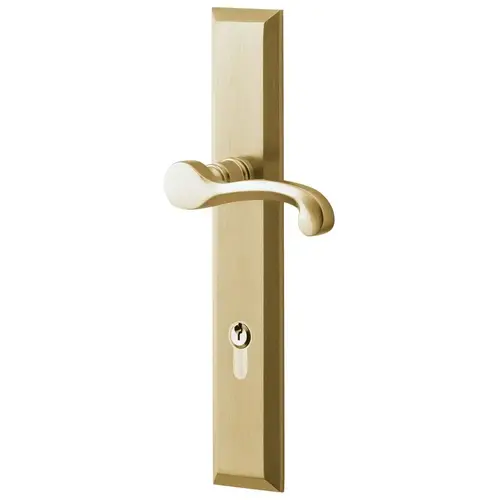 Concord Multi Point Trim Passage Configuration 1 Satin Brass with Brown Finish