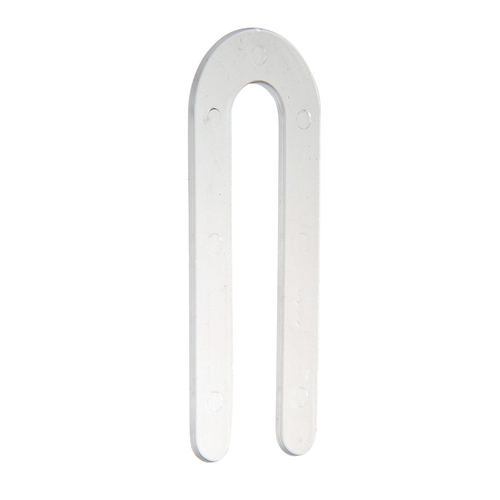 Clear 1/16" x 3-1/2" Plastic Horseshoe Shims