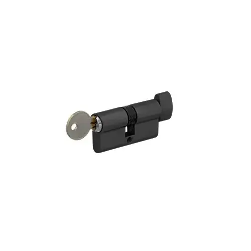Matte Black Keyed Alike Cylinder Lock with Thumbturn