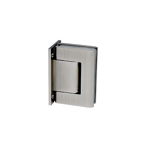 CRL 31M8010SN Brushed Satin Nickel Vernon Full Back Plate Wall-to-Glass Hinge - HO