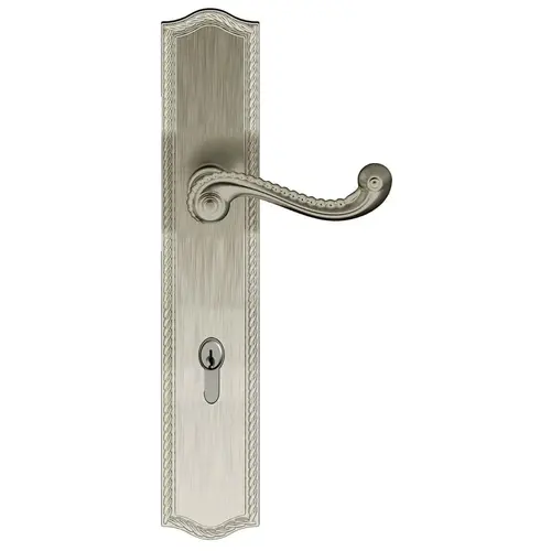 Bristol Multi Point Trim Inactive Outside and Active Inside Configuration 4 Lifetime Satin Nickel Finish