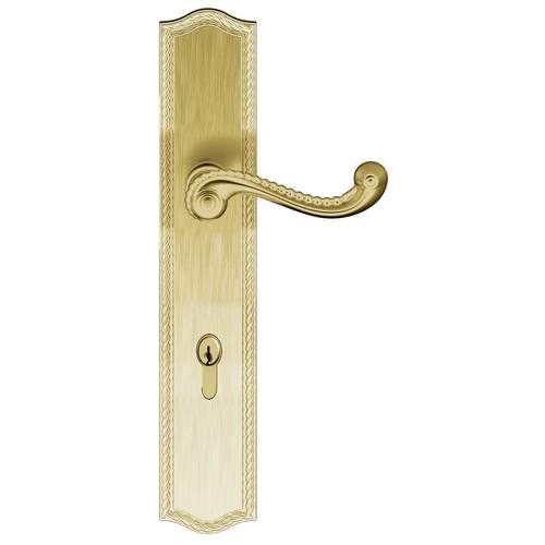 Bristol Multi Point Trim Full Dummy Configuration 4 Satin Brass with Brown Finish