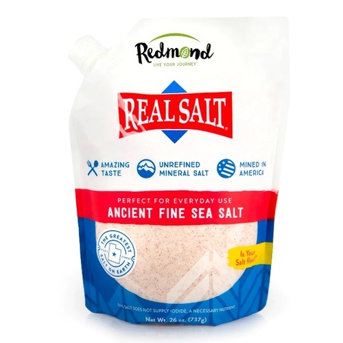 Redmond Minerals, Inc / Trophy Rock 10348 REDMOND REAL FINE SALT 26OZ 10348 REFILL POUCH (.25)