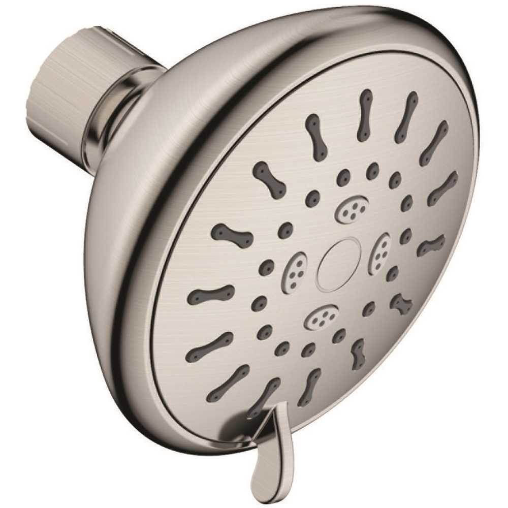 Seasons SD3015-BN-01 3 Spray 1.8 GPM Showerhead With Plastic Ball Joint In Brushed NICKEL