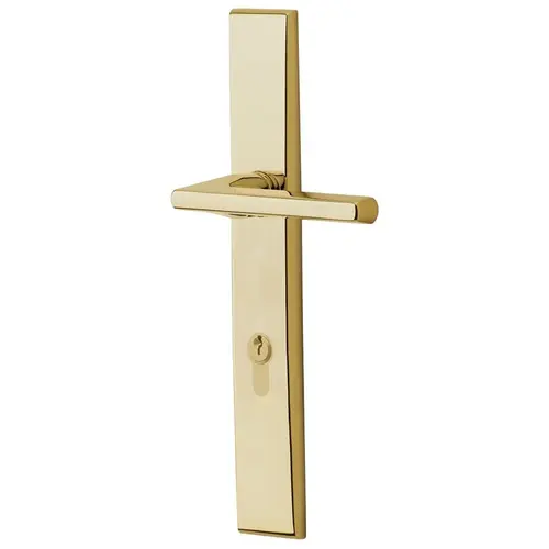 Lakeshore Multi Point Trim Inactive Outside and Active Inside Configuration 4 Unlacquered Brass Finish