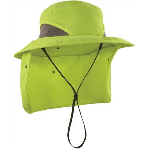 Ergodyne 12710 8934 S/m Lime Ranger Hat Neck Shade