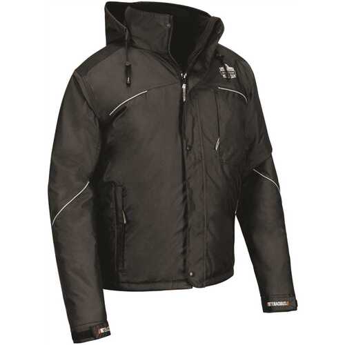 Ergodyne 41122 6467 S Black Winter Work Jacket 300d Polyester Shell