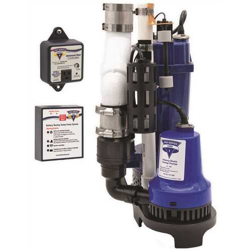 Pro Series Pumps PS-C11 Combination 1/3 HP Primary Battery Backup Sump Pump System