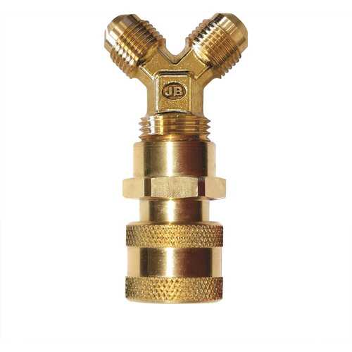 JB INDUSTRIES QC-206 Y-Force Dual High Speed Quick Coupler Connector 3/8" X 3/8" X 3/8"