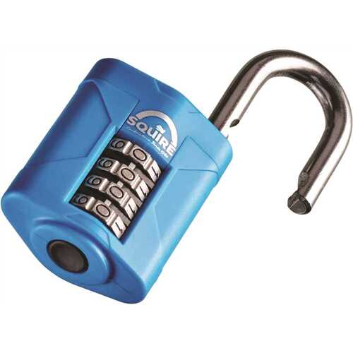 Squire Locks SQ-CP50S Marine Combination Padlock, 4 Wheel, Open Shackle, 50mm