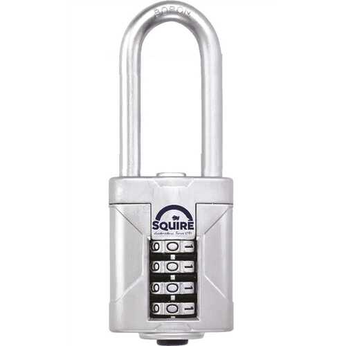 Squire Locks SQ-VUL50COMBI/2.5 Vulcan Combi 50 Combination Padlock, Boron Steel Extra Long Shackle