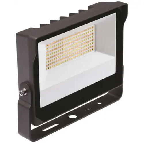 Stonco 911401874684 LED Slim Flood With Photocell, Yoke, 3 Cct, 35 Watts, Bronze