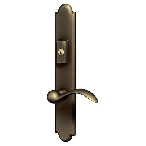 Boulder Multi Point Trim Passage Configuration 6 Antique Brass Finish