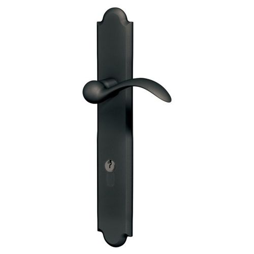 Boulder Multi Point Trim Keyed Entry with Turn Knob Configuration 1 Minus Lever Oil Rubbed Bronze Finish