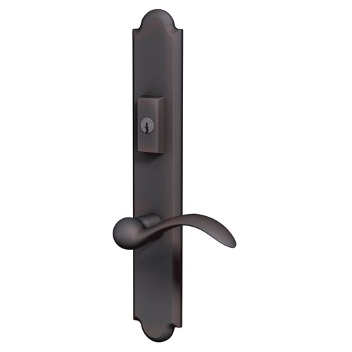 Boulder Multi Point Trim Keyed Entry with Turn Knob Configuration 6 Venetian Bronze Finish