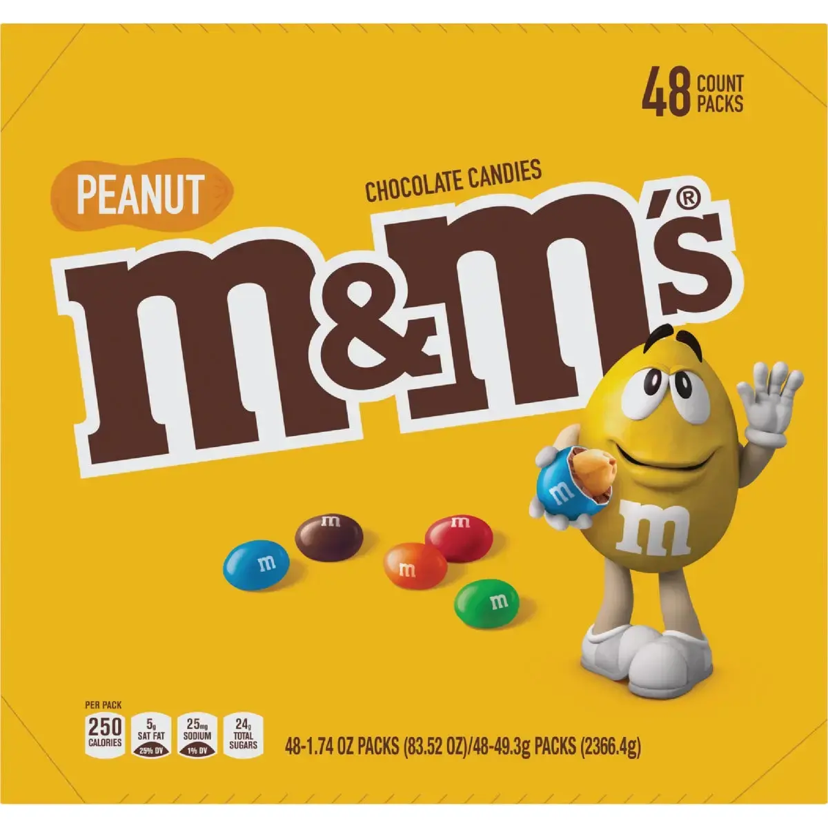 M&amp;M M&M's 10006 Chocolate Candies M&M's Peanut 1.74 oz Buy Now