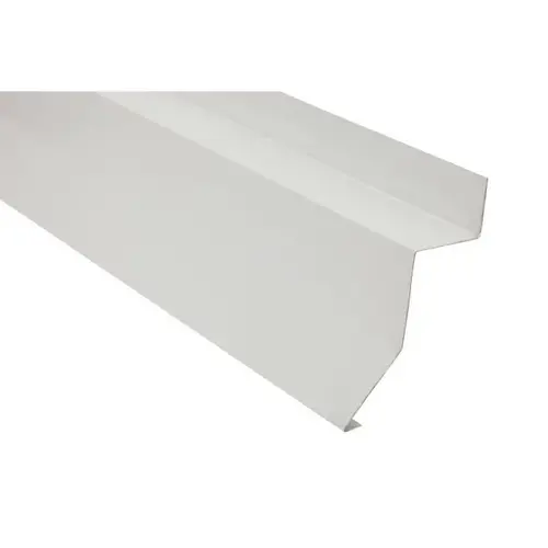 National Hardware N153544 5122 10' Box Rail Flashing White Finish