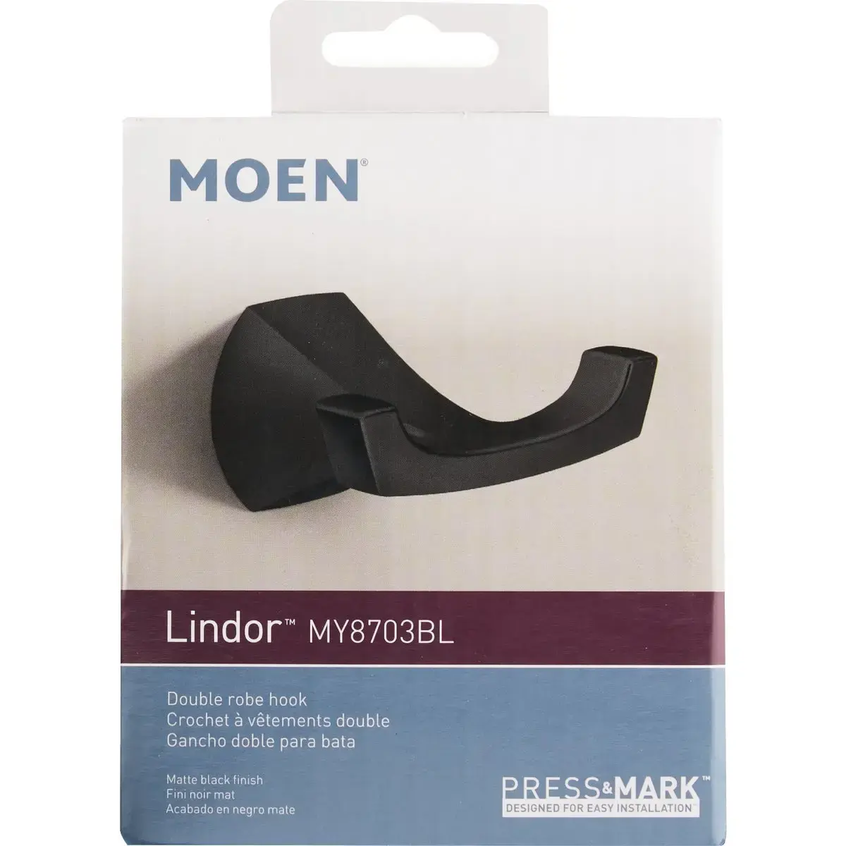 Badezimmer-Set Von Moen – Handtuchstange, Handtuchring & Toilettenpapierhalter, 45,7 Cm, Mattschwarz