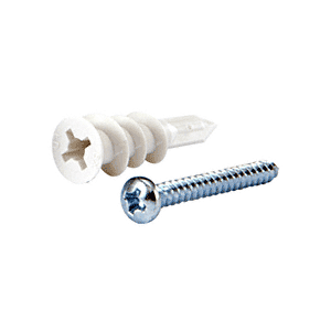 CRL 5006902S-XCP100 CRL ITW Buildex E-Z Ancor E-Z Plastic Lite With Screws - pack of 100