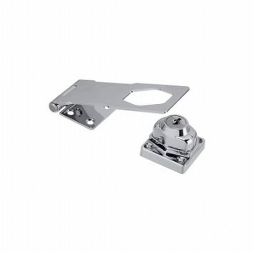 V827 Keyed Hasp Lock Chrome Finish