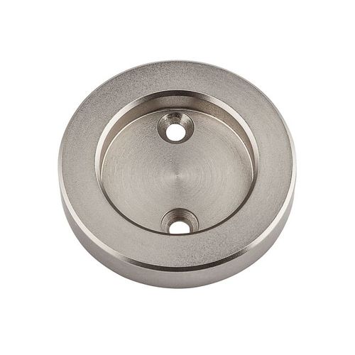 N187-048 Sliding Door Cup Pull, Satin Nickel
