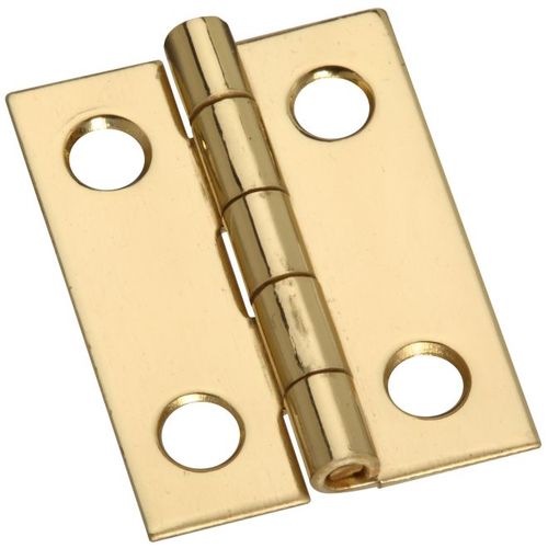 National Hardware N211177-XCP5 V1800 1" x 3/4" Hinge Solid Brass Finish - pack of 5