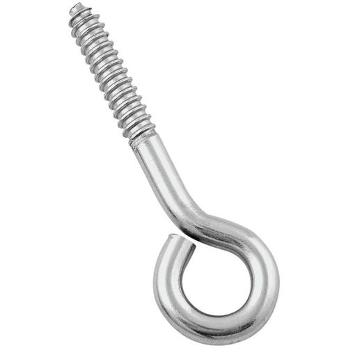 2151BC 3/8" x 4-1/2" Lag Screw Eye Stainless Steel Finish