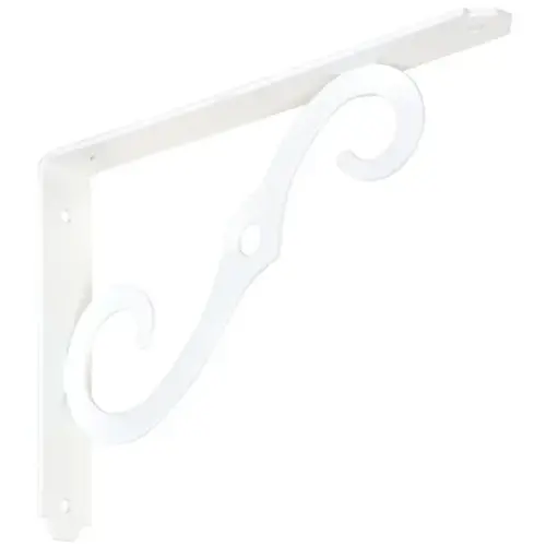 152BC 8" x 5-1/2" Ornamental Shelf Bracket Antique White Finish