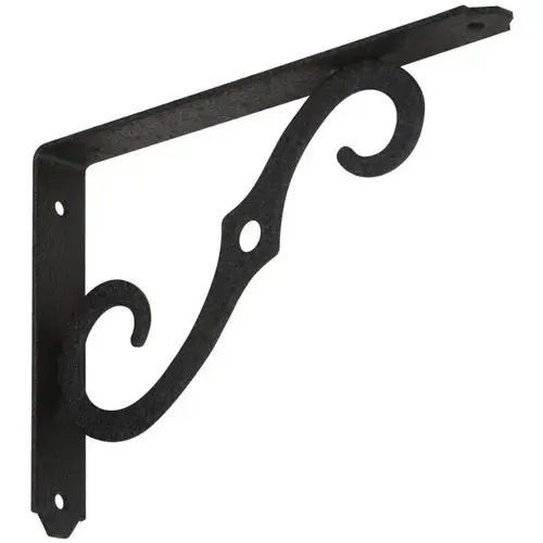 152BC 8" x 5-1/2" Ornamental Shelf Bracket Antique Black Finish - pack of 10