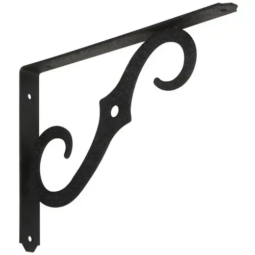 152BC 10" x 7" Ornamental Shelf Bracket Antique Black Finish - pack of 10