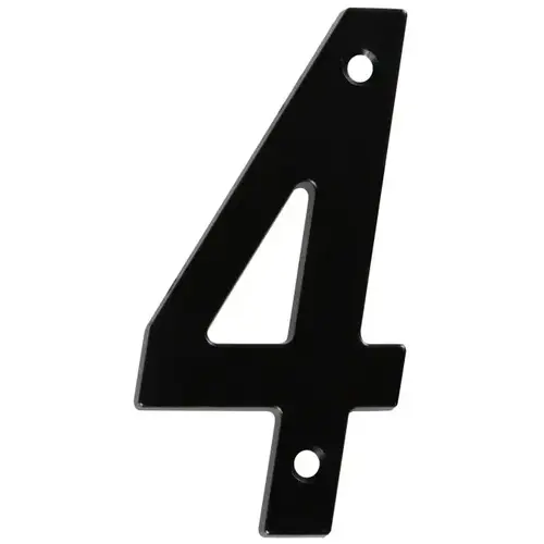 V871 4" House Number 4 Black Finish - pack of 5