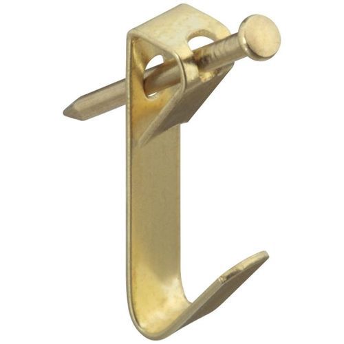 V2530 10 Pound Picture Hanger Brass Finish - pack of 5