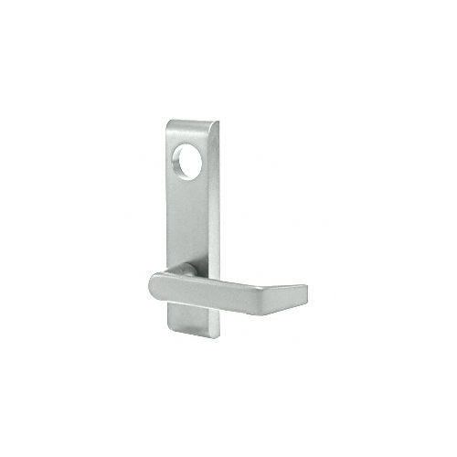 8500 Narrow Stile Locking Outside Lever Trim for a 2" Thick Door with a Flat Handle Aluminum Finish