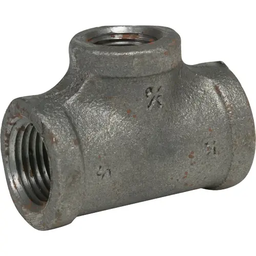 ANViL 8700121208 1/2 In. x 1/2 In. x 3/8 In. Reducing Malleable Black Iron Tee