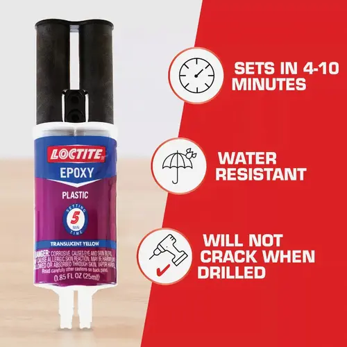Loctite 1363118 Plastic Bonder High Strength Epoxy 0.85 oz Clear