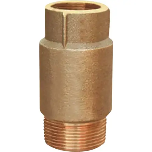 1 In. F X 1-1/4 In. M Silicon Bronze Spring Loaded Check Valve